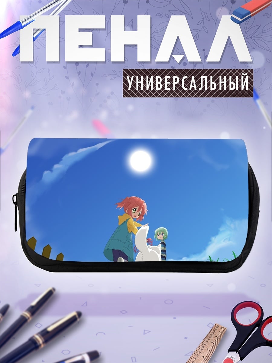 Пенал-косметичка девочка и кот