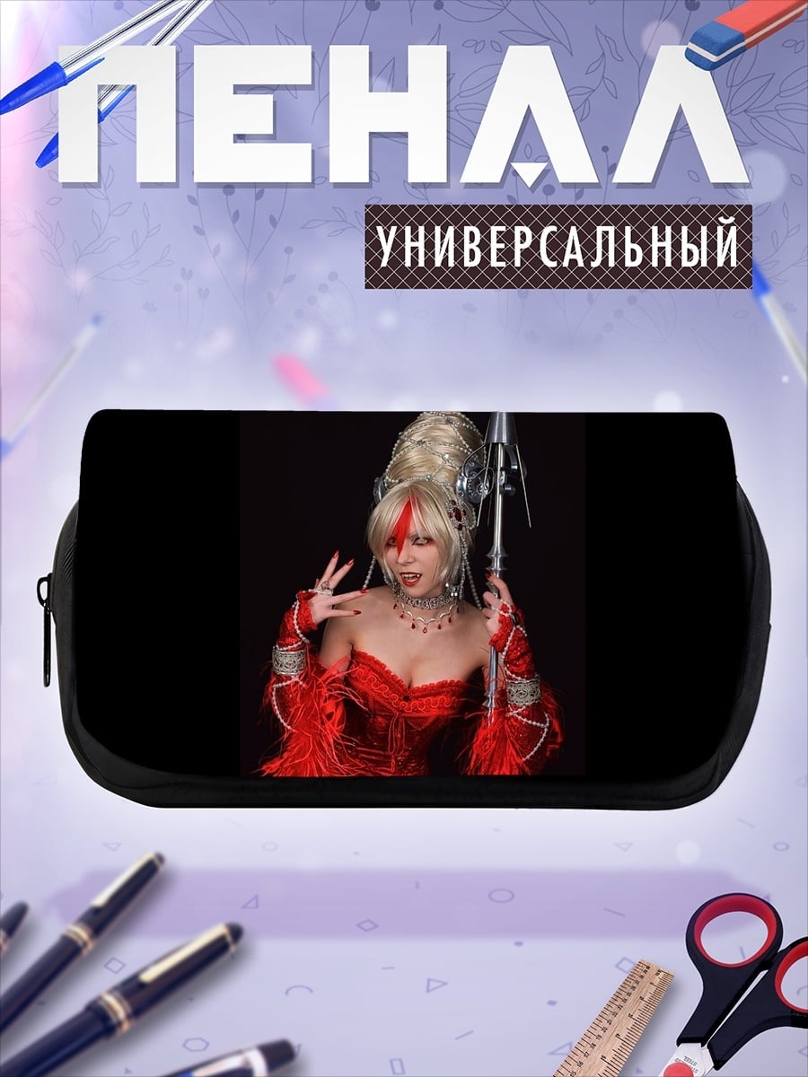 Пенал-косметичка Воительница в красном