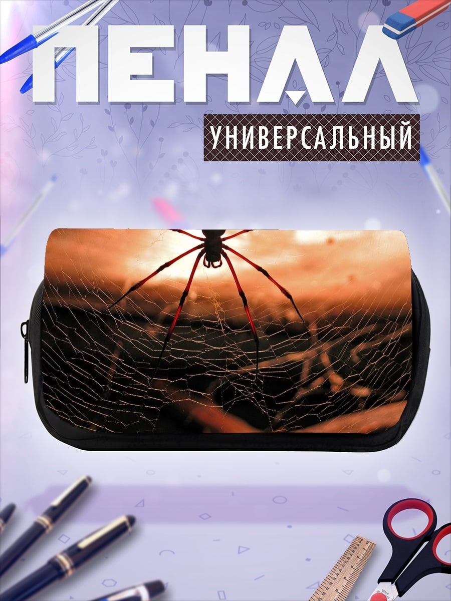 Пенал-косметичка Паук на паутине