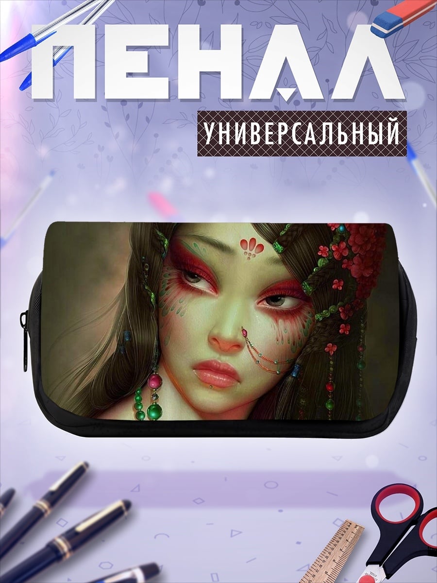 Пенал-косметичка Зеленая богиня