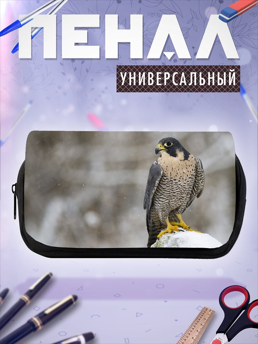 Пенал-косметичка Сокол на камне