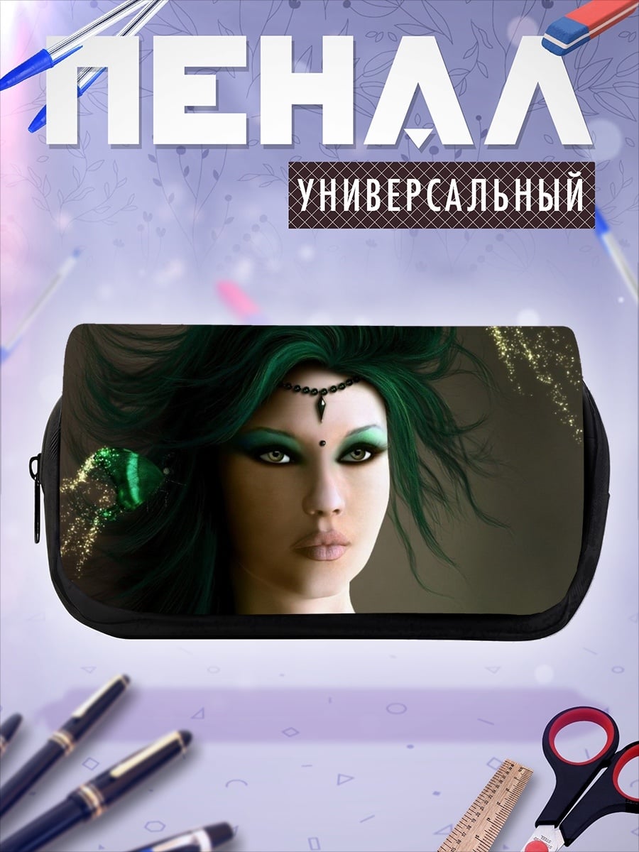 Пенал-косметичка Зеленая лесная фея