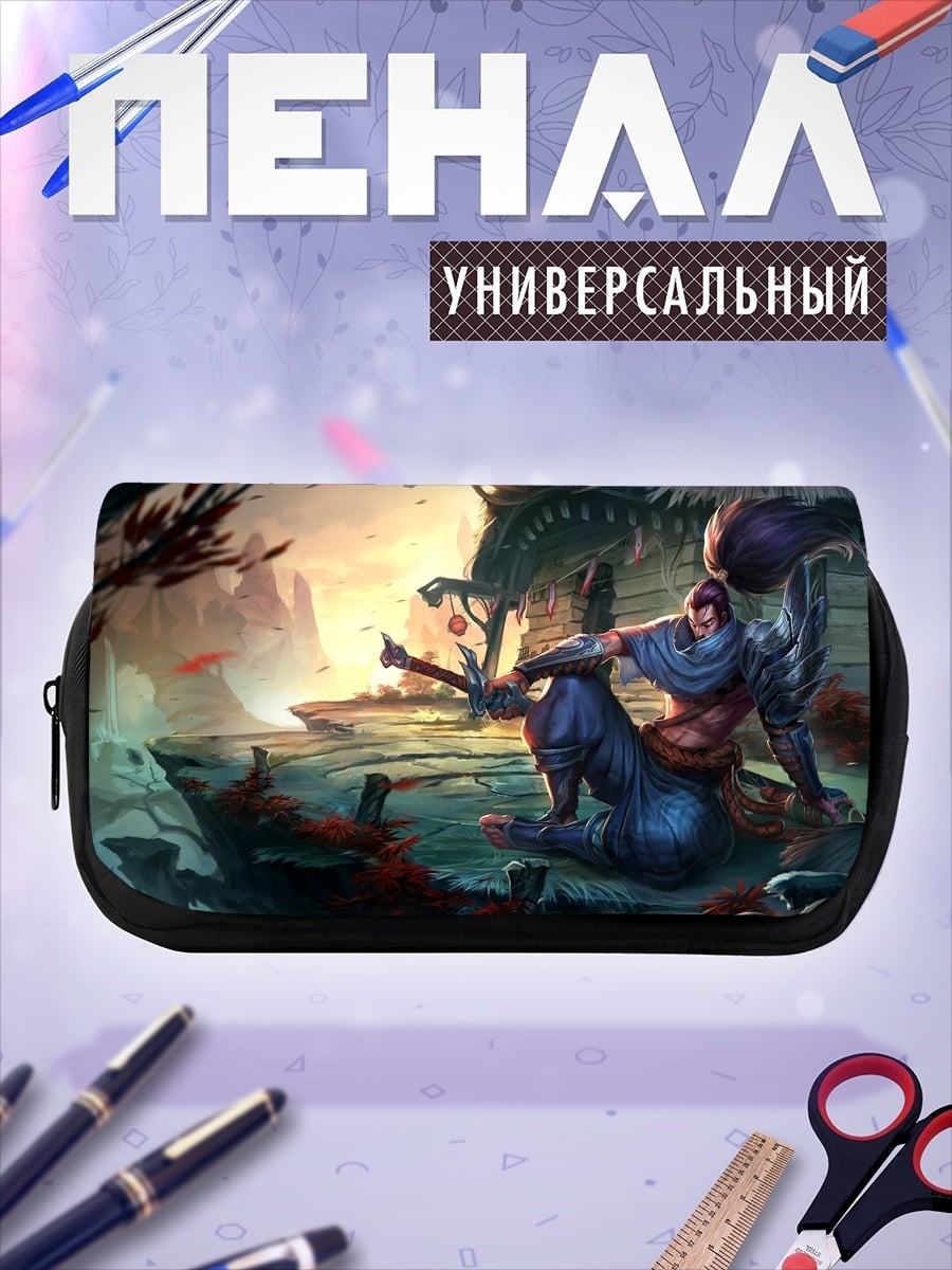 Пенал-косметичка Аниме воин на коне