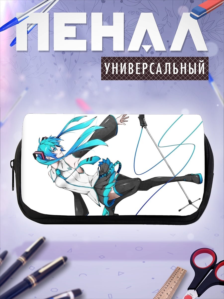 Пенал-косметичка Аниме певица микрофон