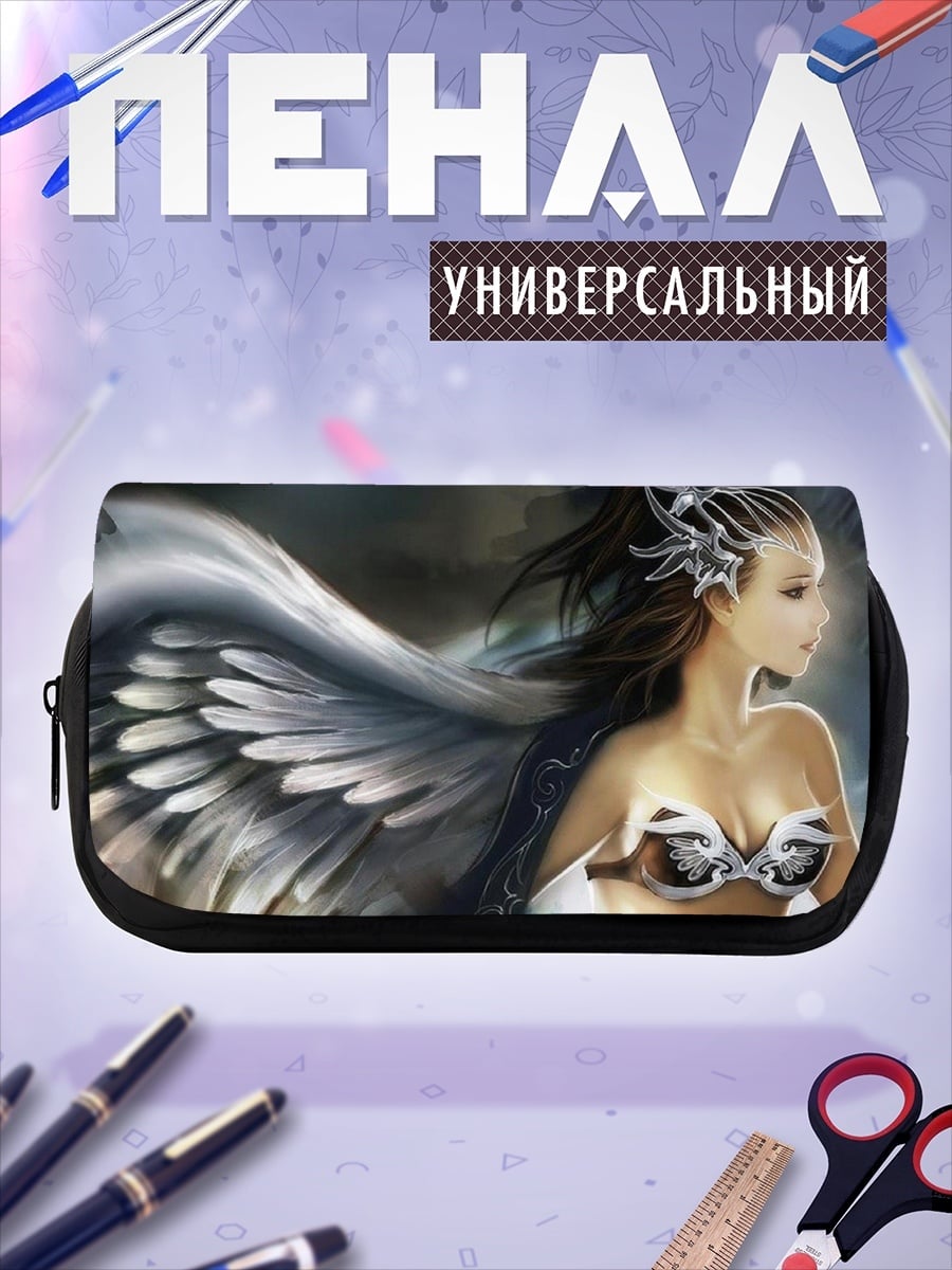 Пенал-косметичка Девушка с крыльями
