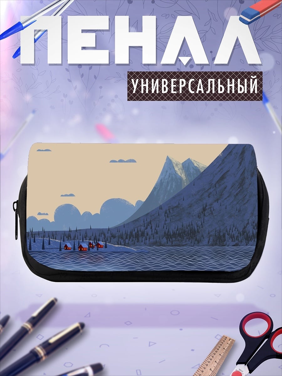 Пенал-косметичка Зимний пейзаж