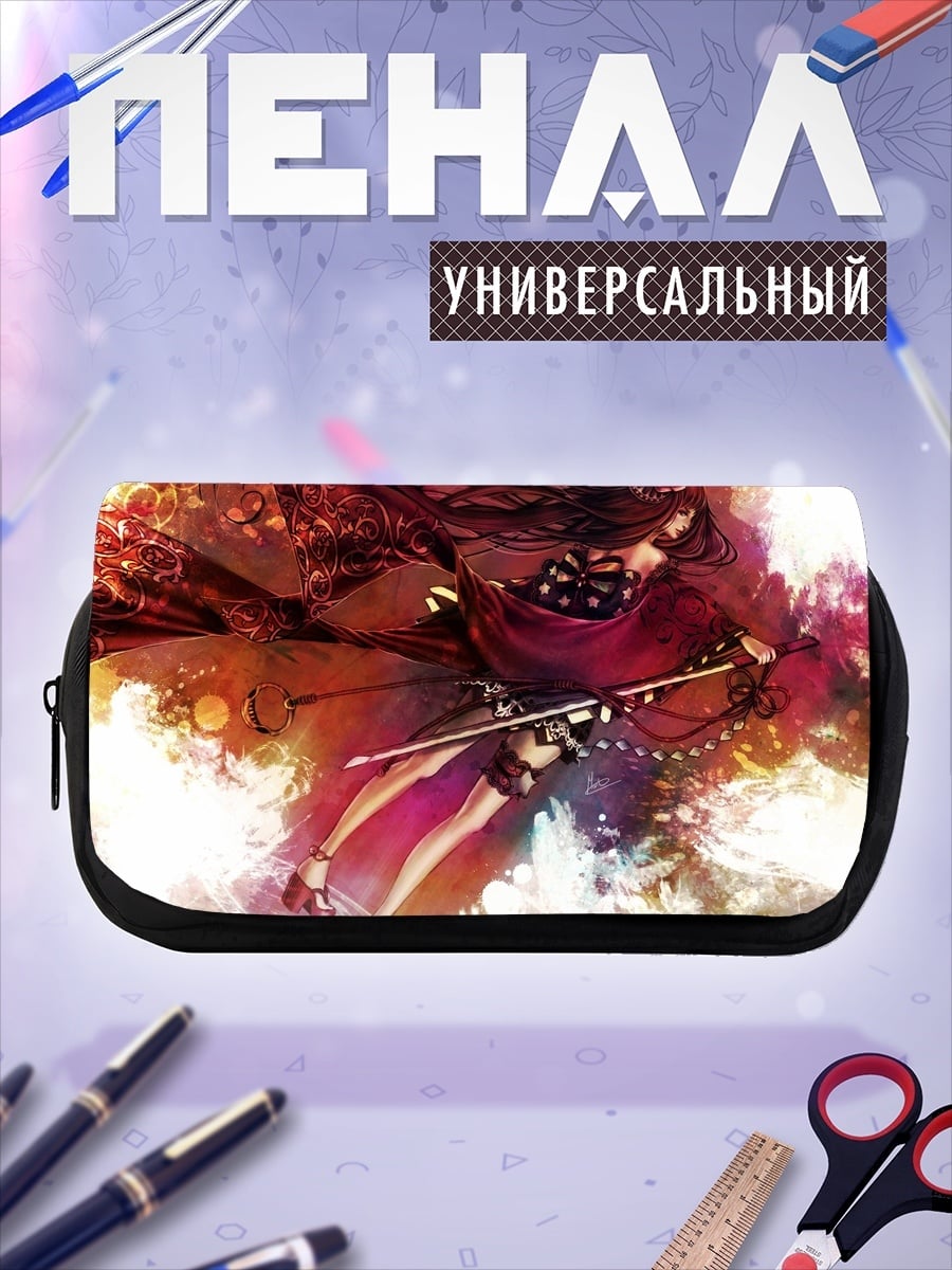 Пенал-косметичка Девушка с мечом