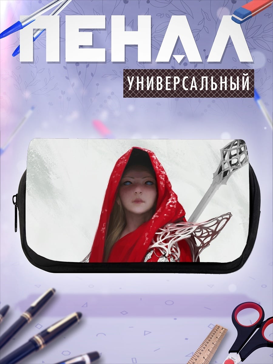 Пенал-косметичка Девушка в красном