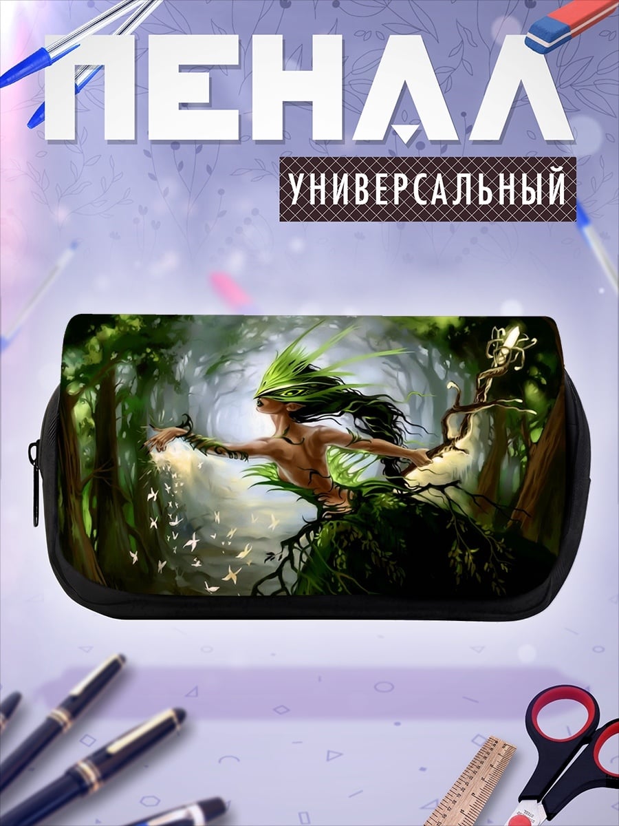 Пенал-косметичка Лесная нимфа с цветами