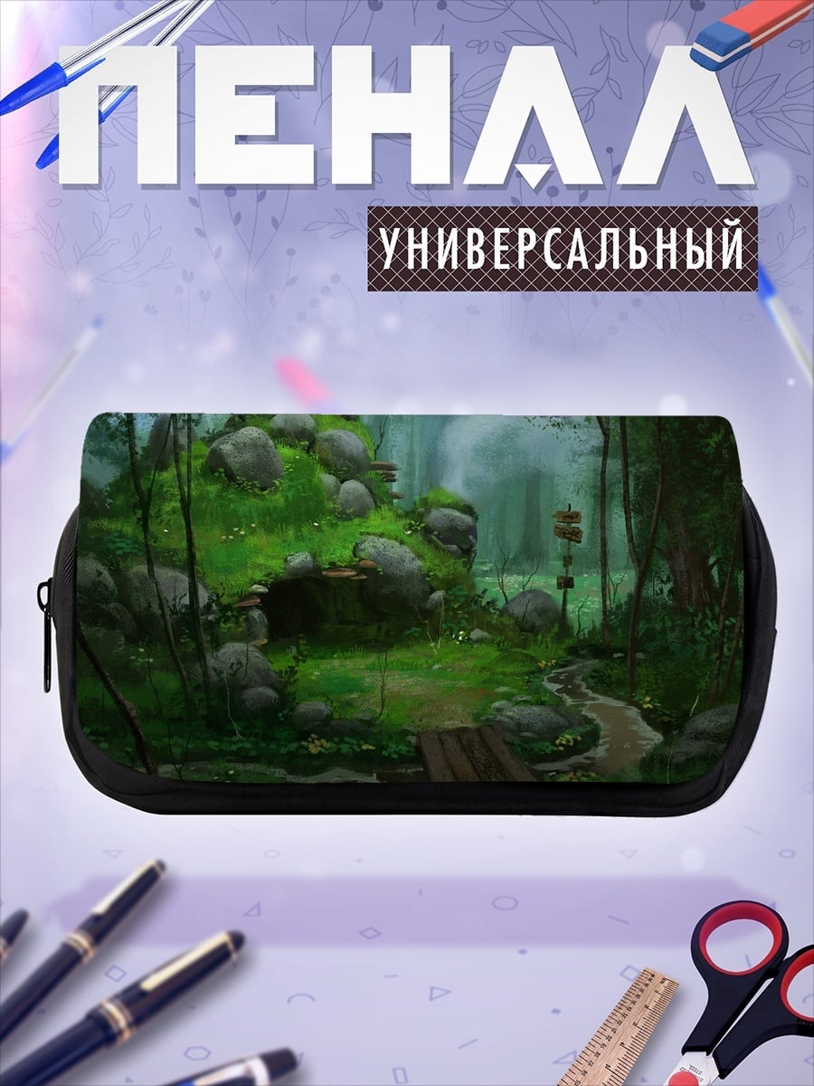 Пенал-косметичка Лесная хижина