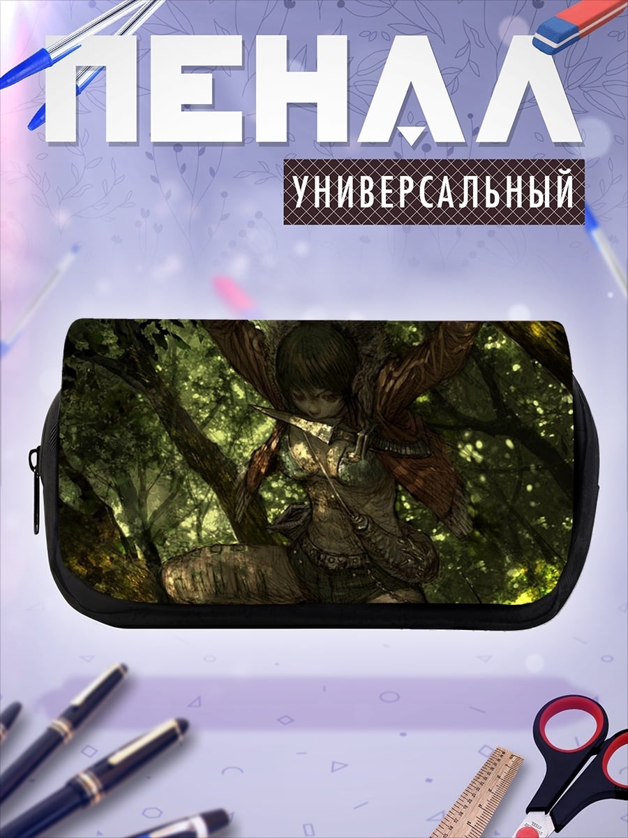 Пенал-косметичка Девушка в лесу