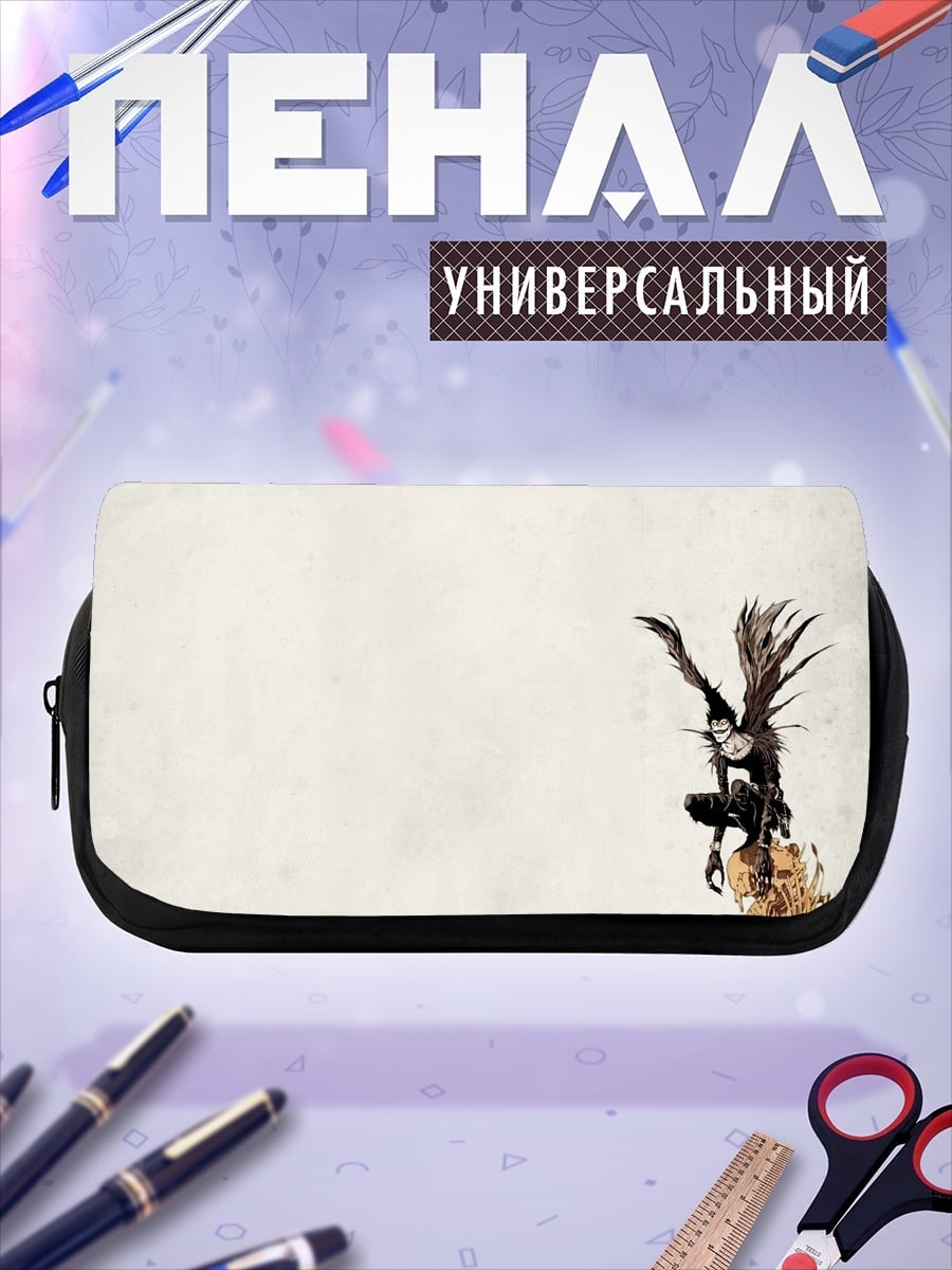 Пенал-косметичка Черный персонаж на ветке