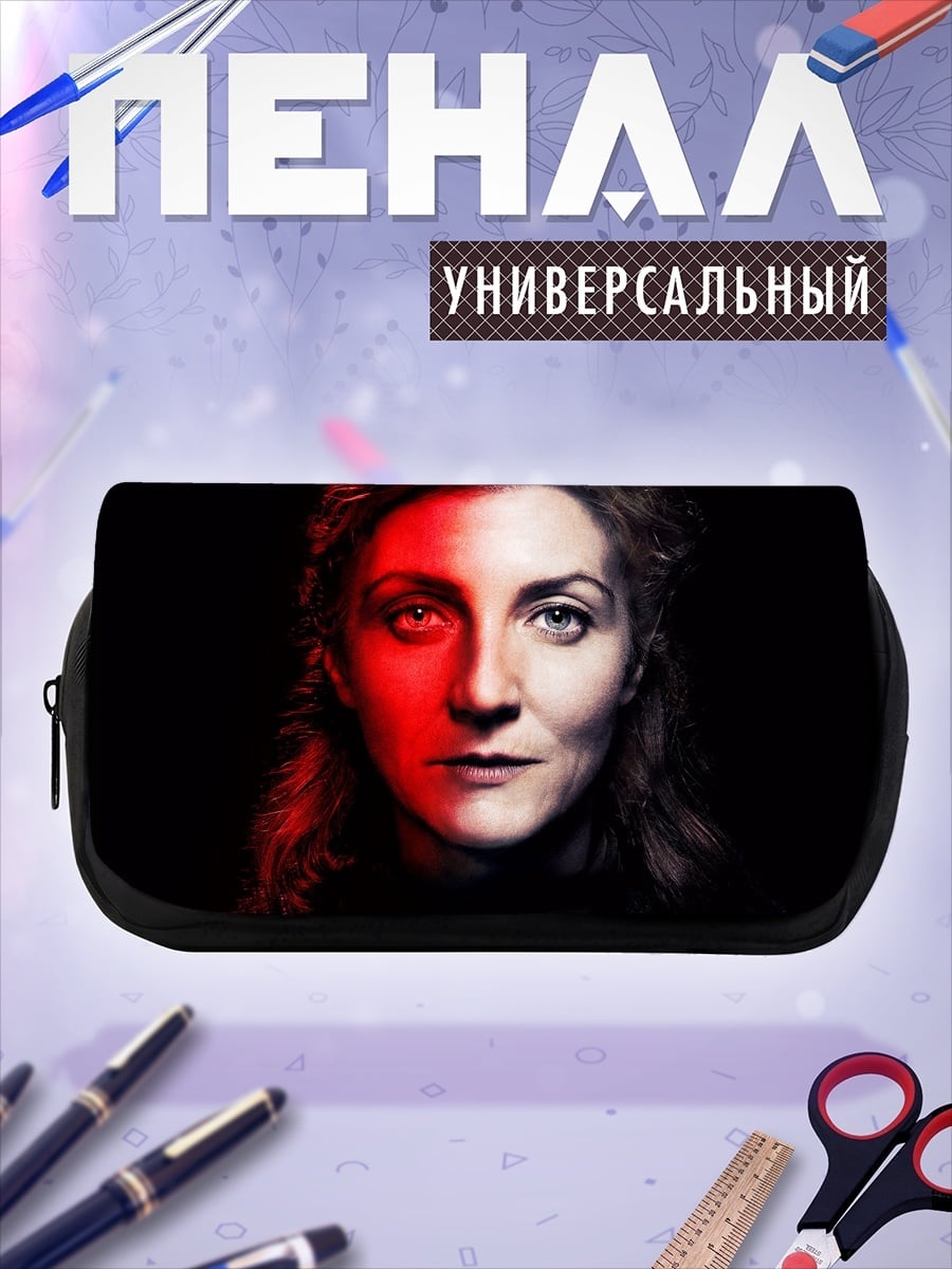Пенал-косметичка Женщина в красном