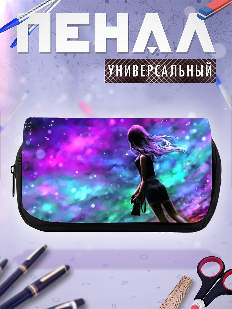 Пенал-косметичка Девушка в космосе