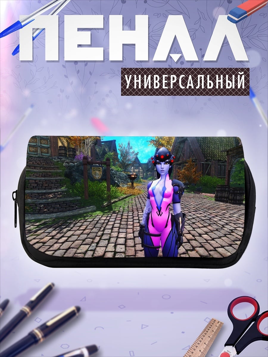 Пенал-косметичка Киберпанк девушка
