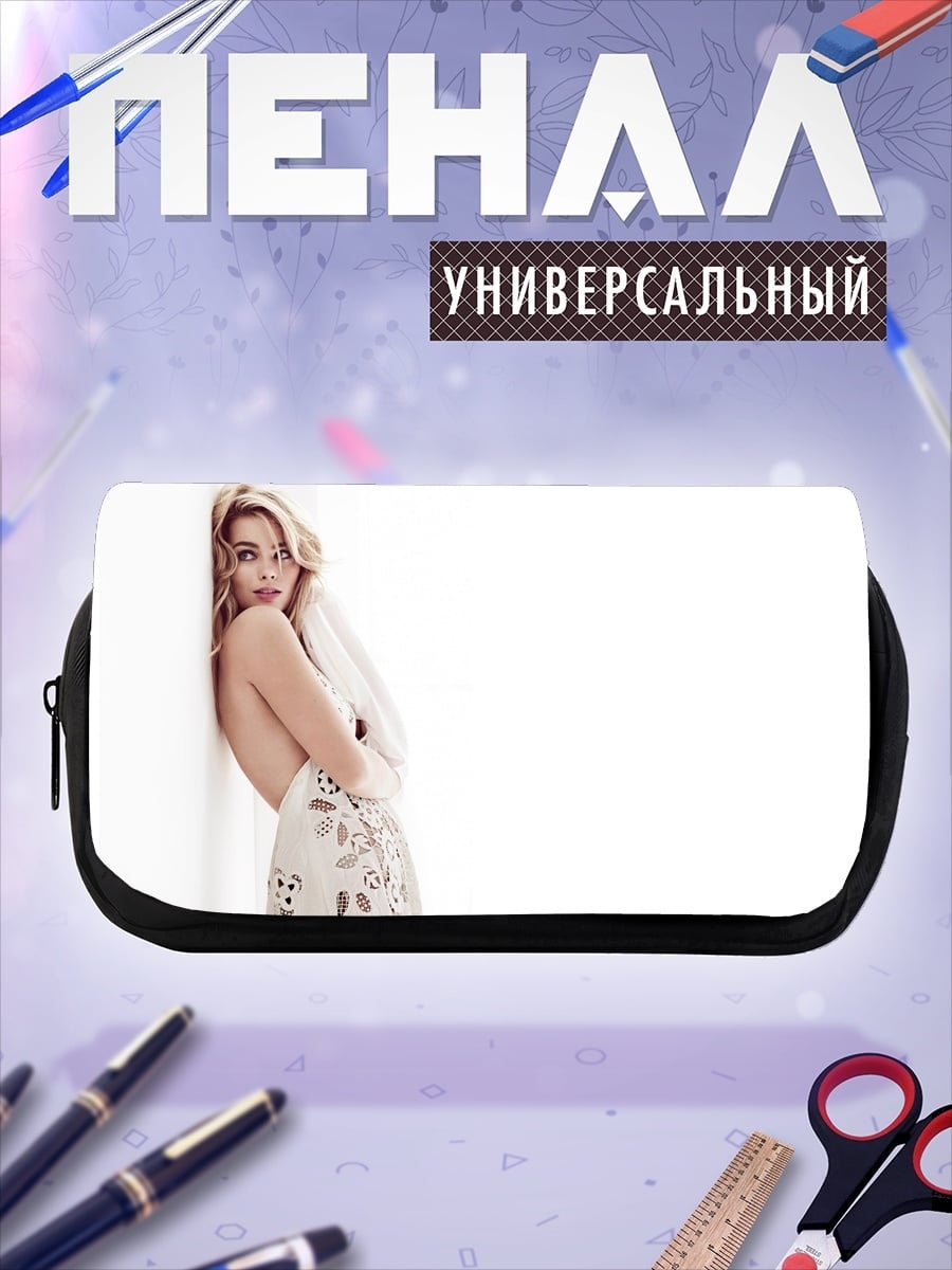 Пенал-косметичка девушка в платье