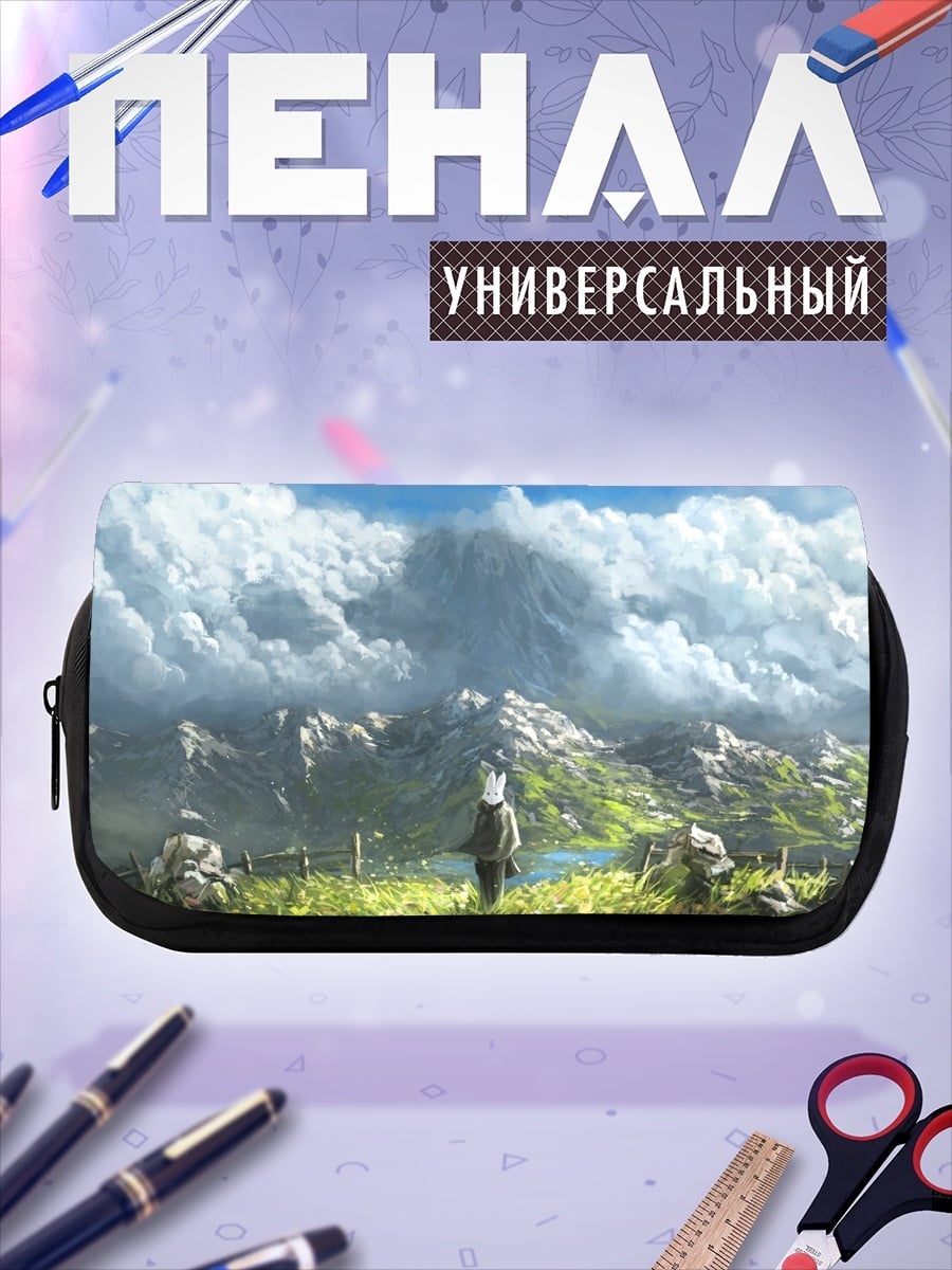 Пенал-косметичка Девушка в горах