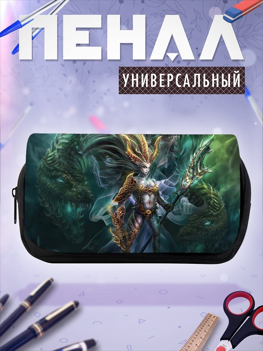 Пенал-косметичка Водяная богиня дракон