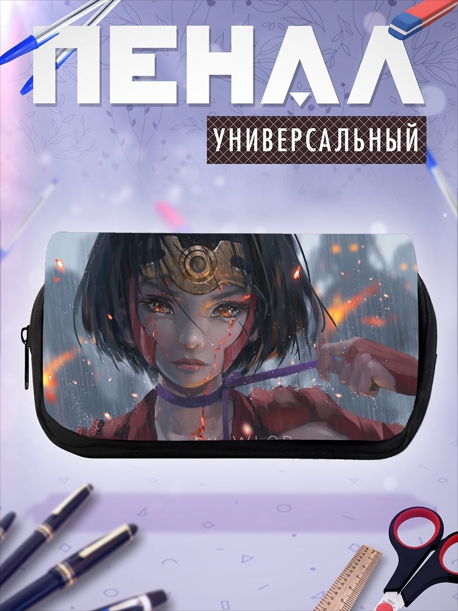 Пенал-косметичка Девушка самурай