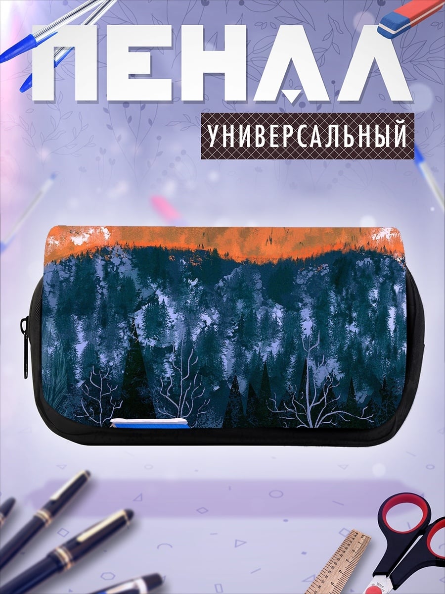Пенал-косметичка Зимний пейзаж