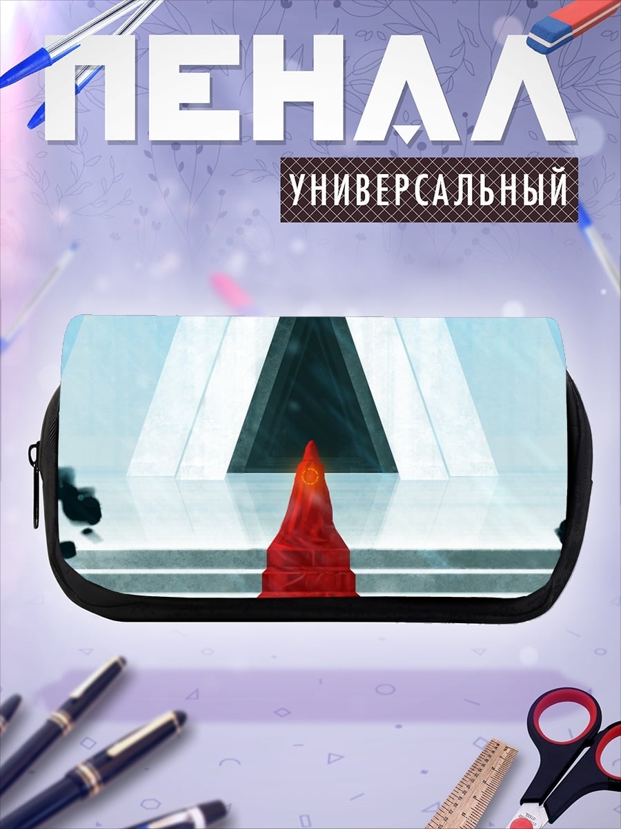 Пенал-косметичка красный кристалл