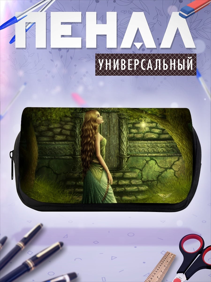 Пенал-косметичка Девушка в лесу