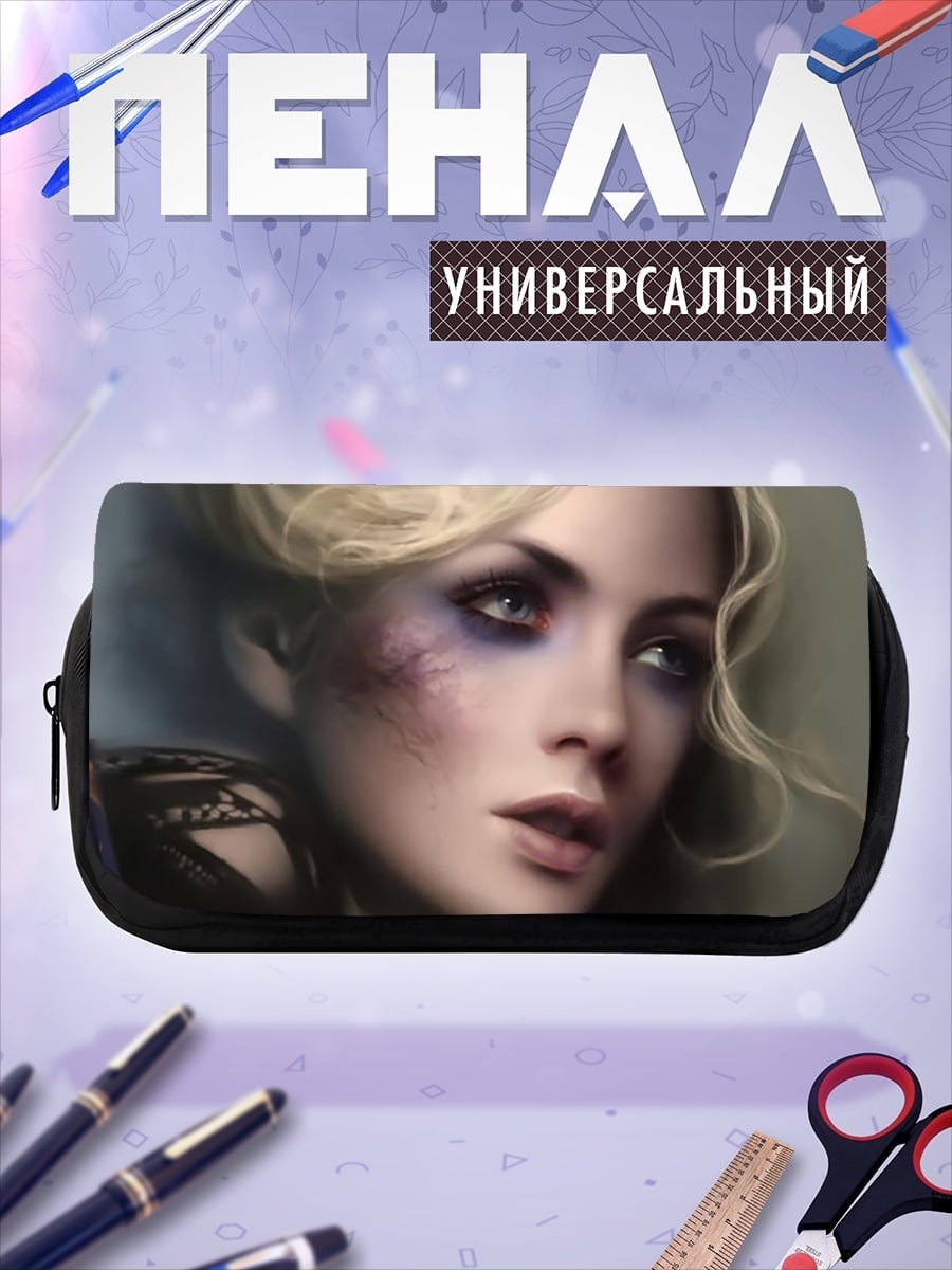 Пенал-косметичка Портрет девушки