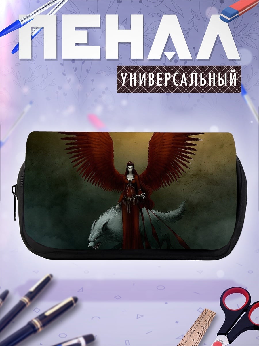 Пенал-косметичка Ангел на звере