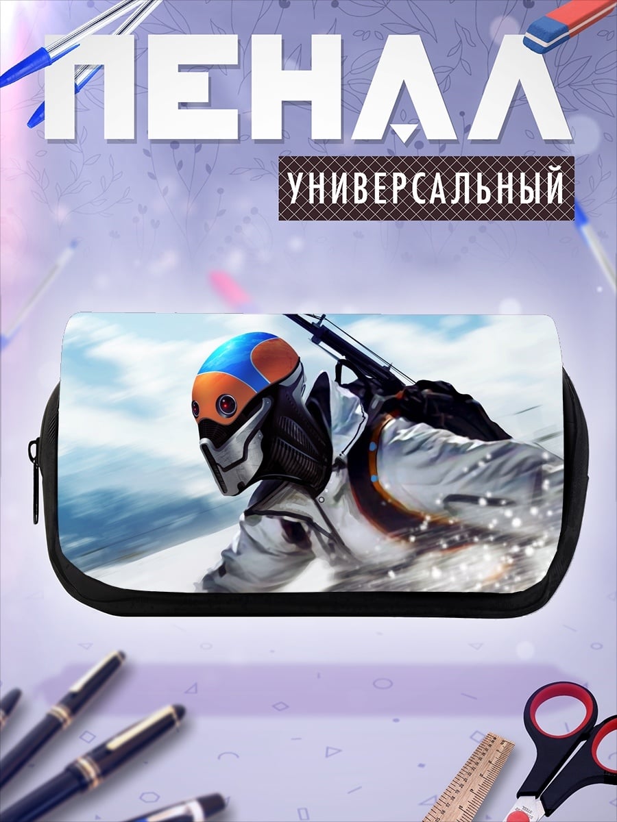 Пенал-косметичка Киберпанк воин