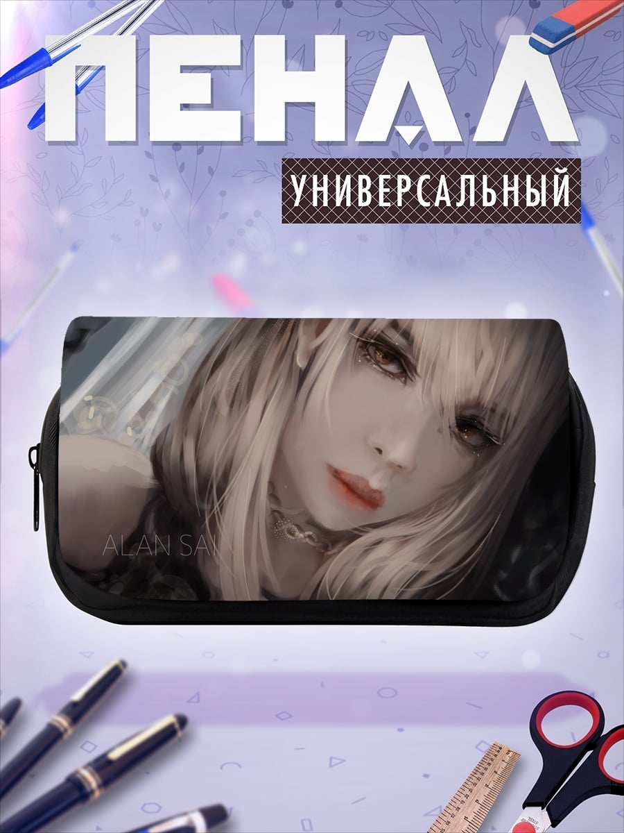 Пенал-косметичка Аниме девушка