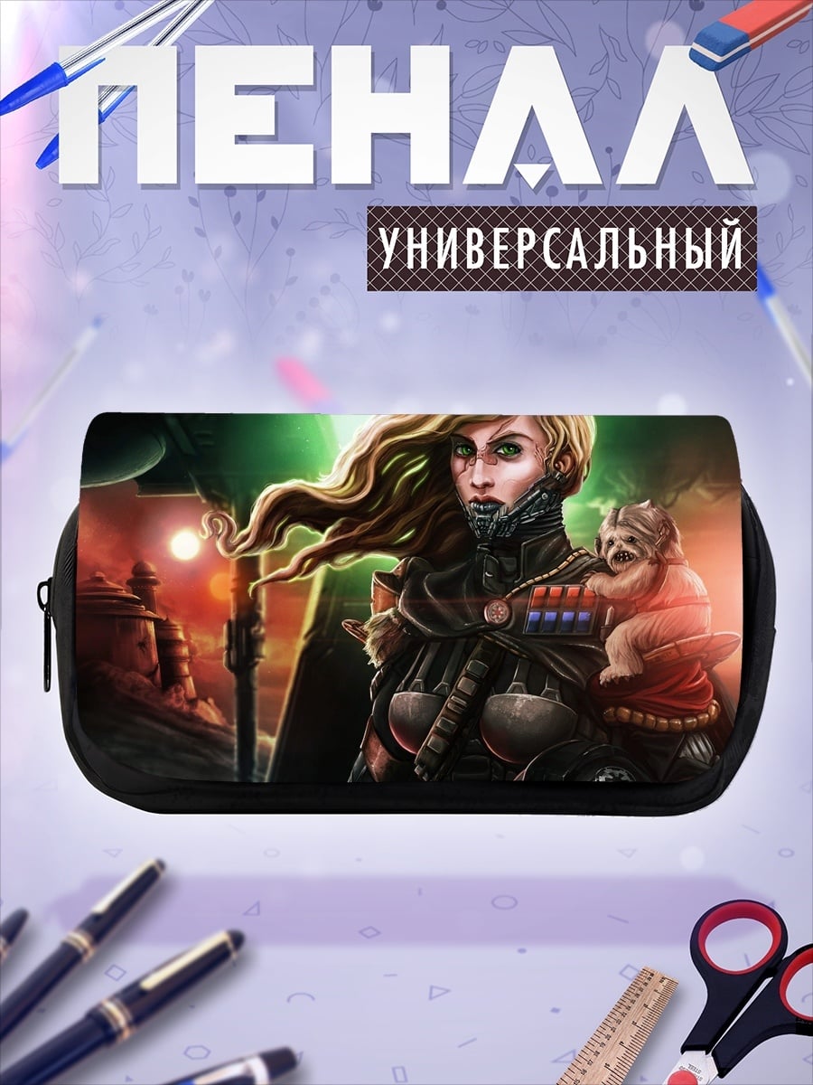 Пенал-косметичка Женщина воин с ребёнком