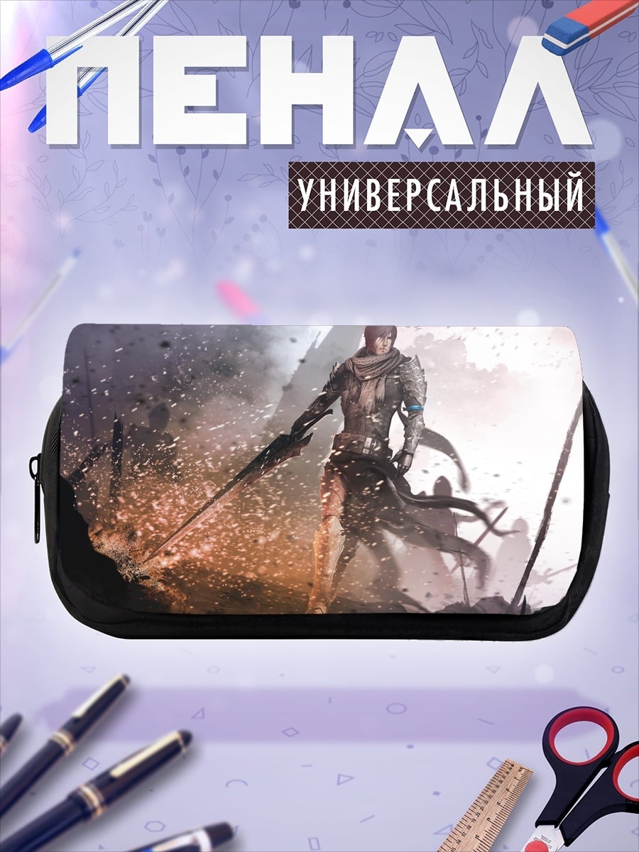 Пенал-косметичка Воин с мечом