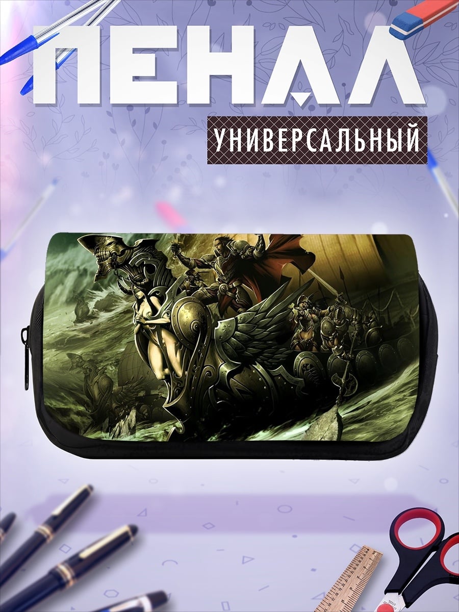 Пенал-косметичка Викинги в шторме