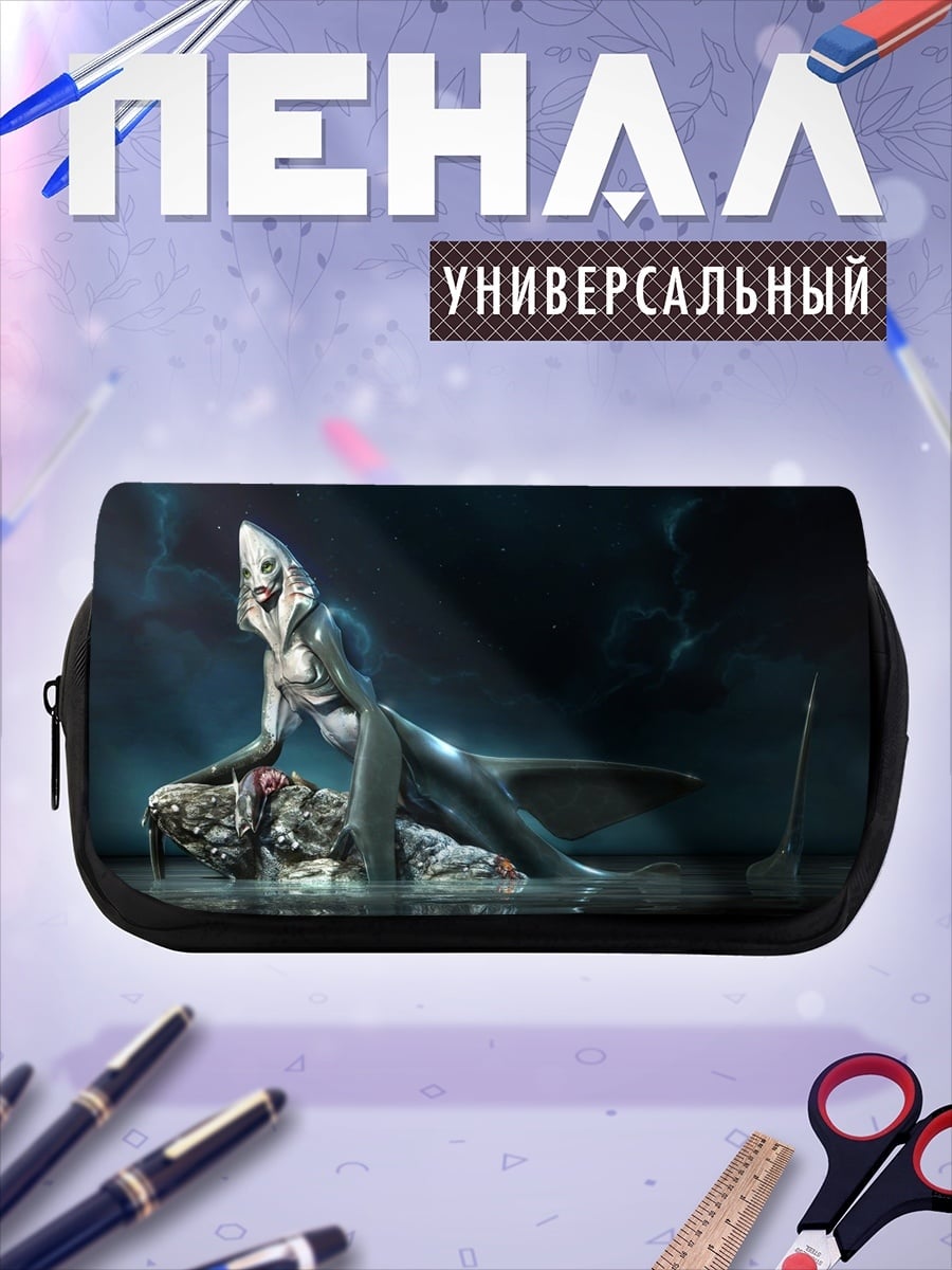 Пенал-косметичка Водный монстр девушка