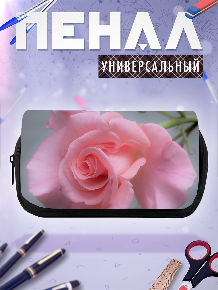 Пенал-косметичка Нежная розовая роза