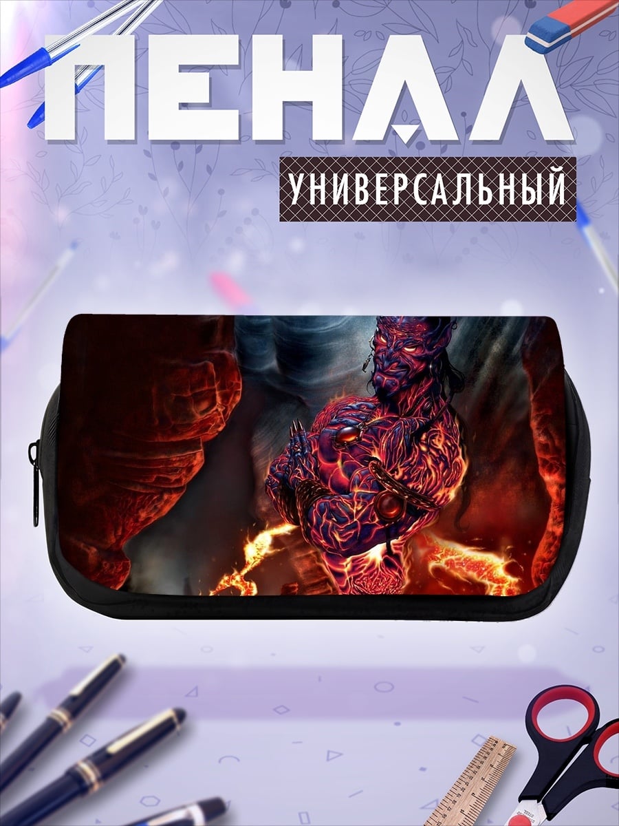 Пенал-косметичка огненный демон