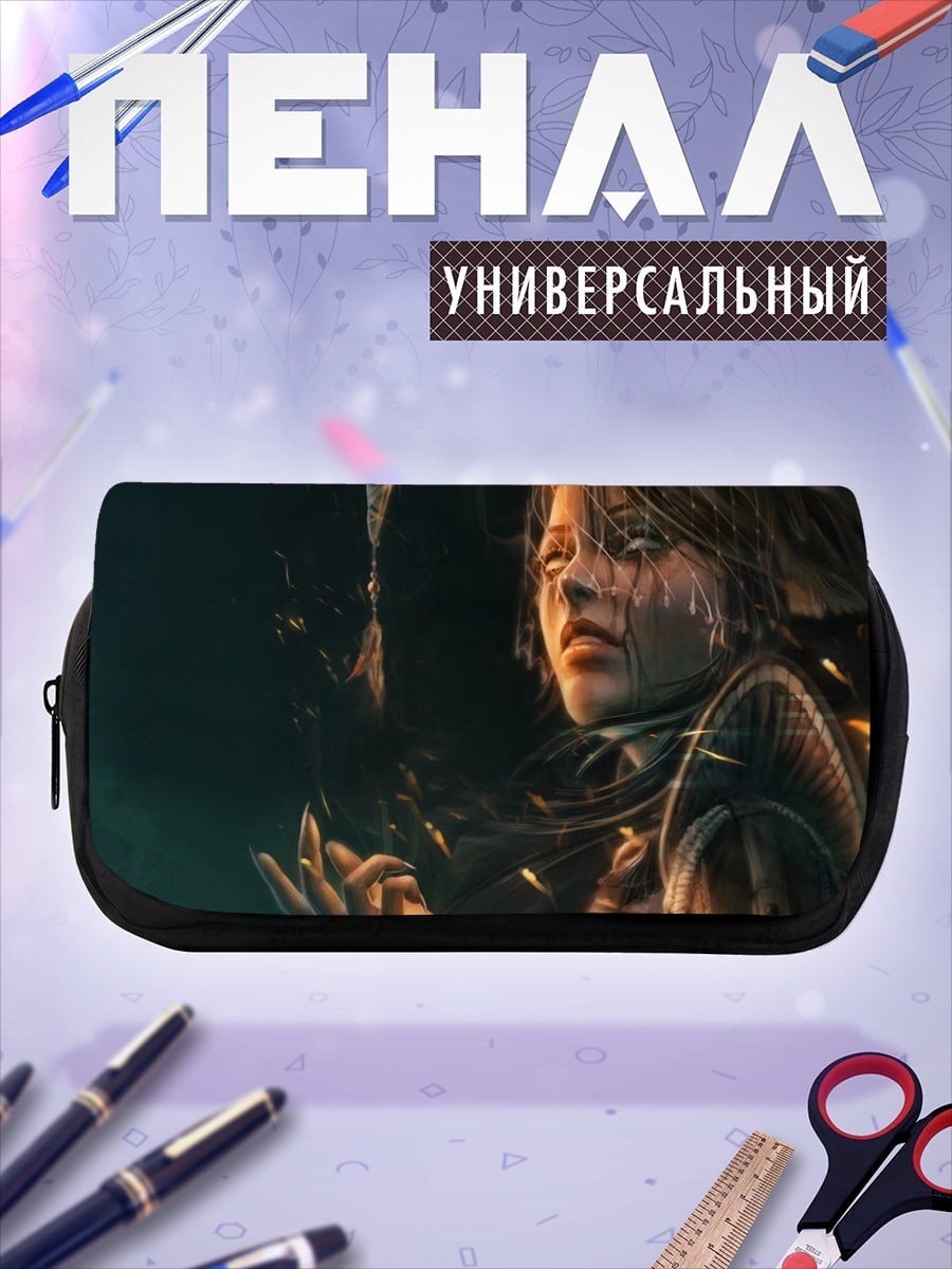 Пенал-косметичка Киберпанк девушка