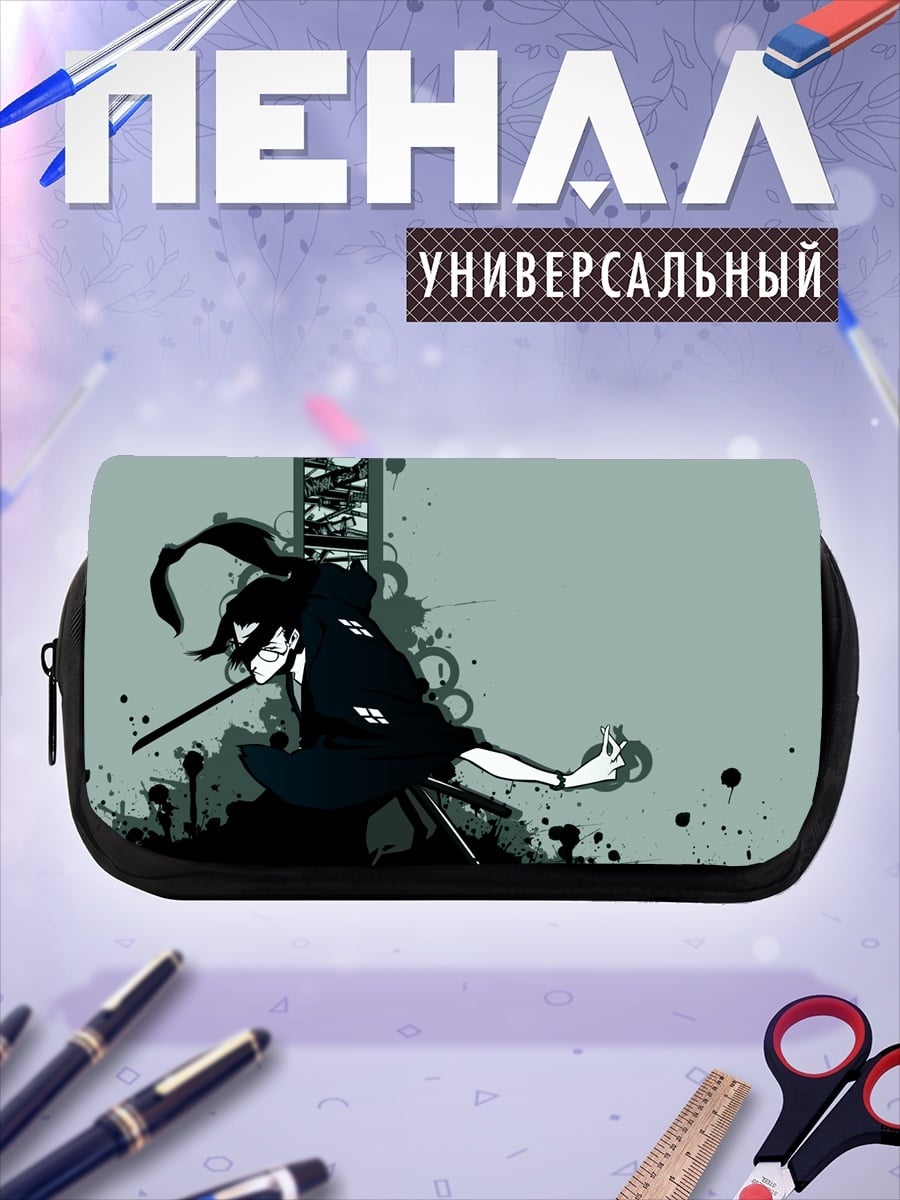 Пенал-косметичка Аниме самурай в движении