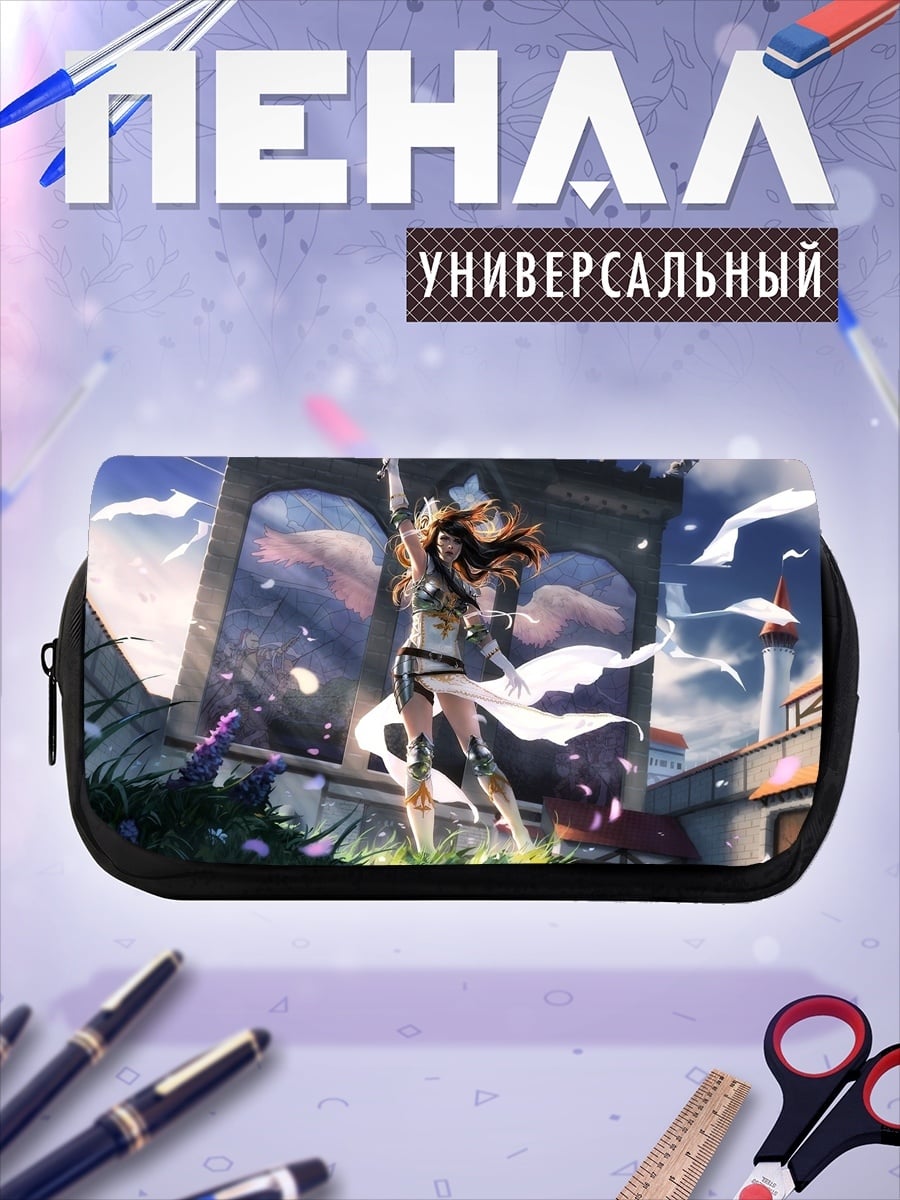 Пенал-косметичка Воительница в цветах