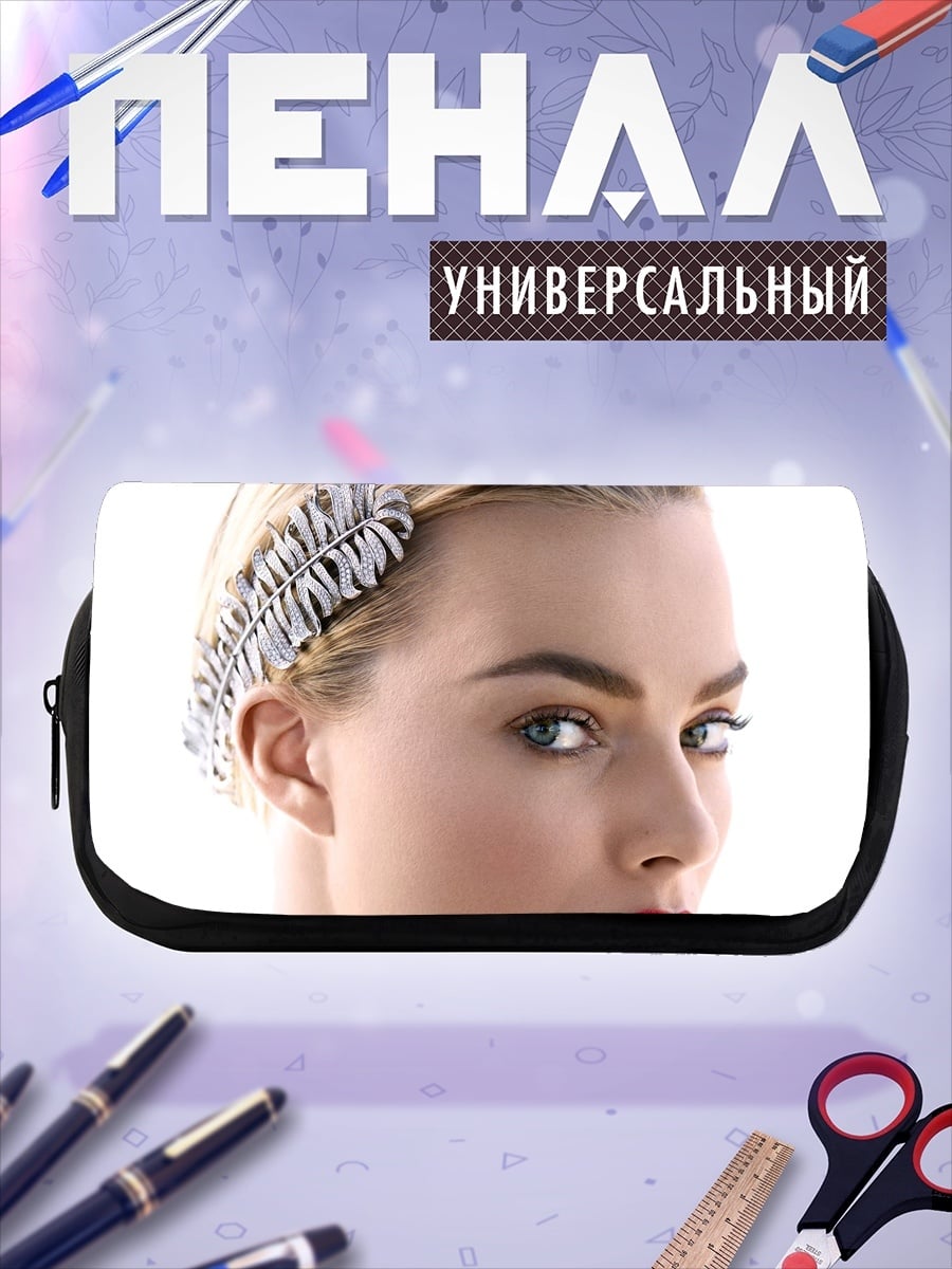 Пенал-косметичка Портрет девушки с украшением