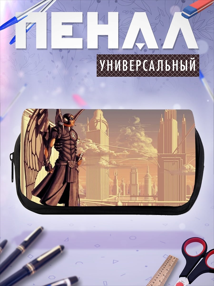 Пенал-косметичка Крылатый воин город