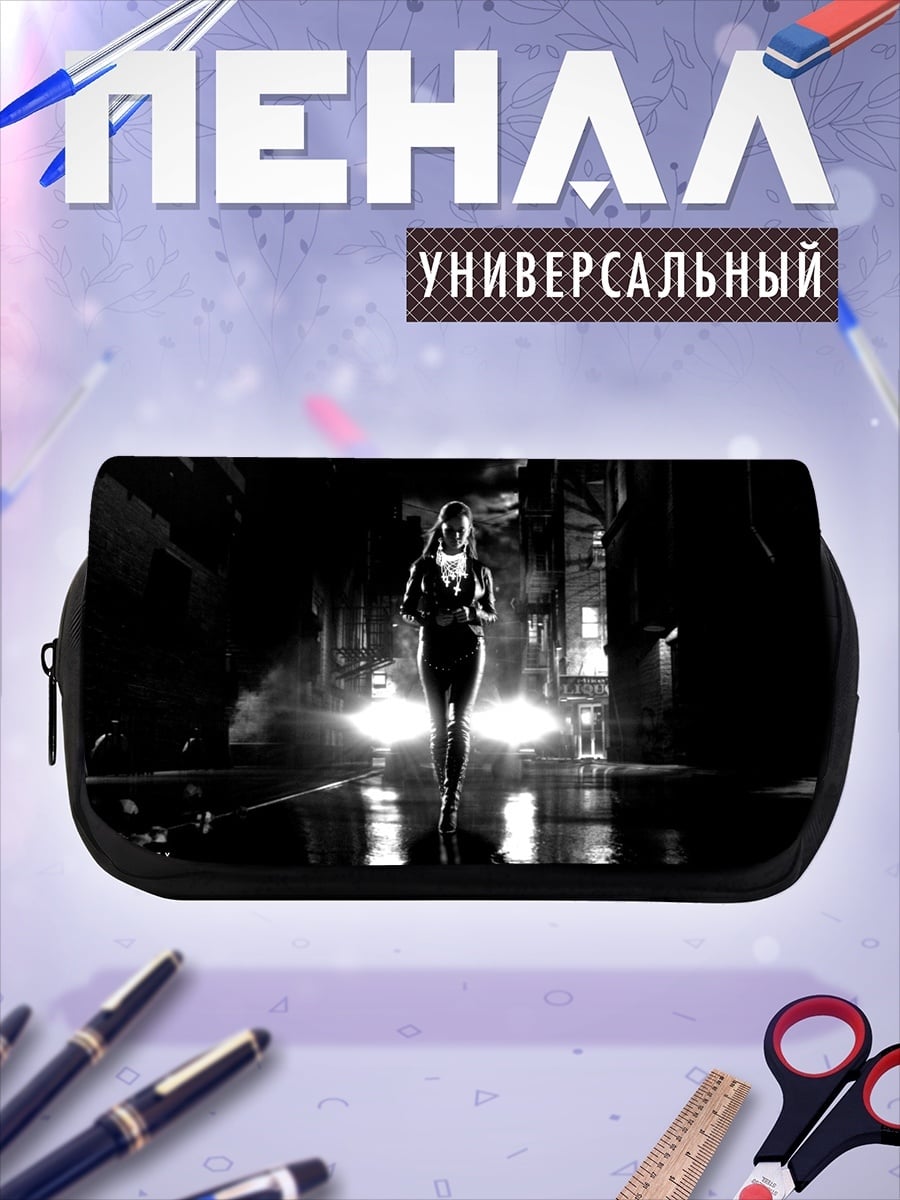 Пенал-косметичка Девушка в городе