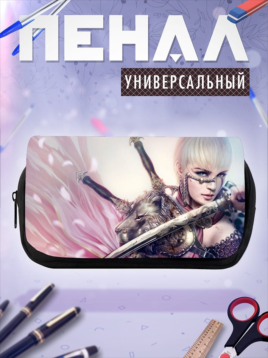 Пенал-косметичка Воительница с мечом