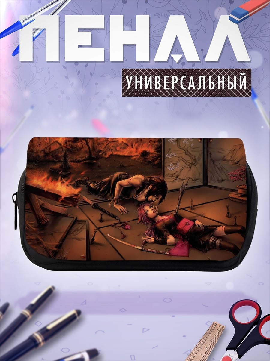 Пенал-косметичка Самураи в бою