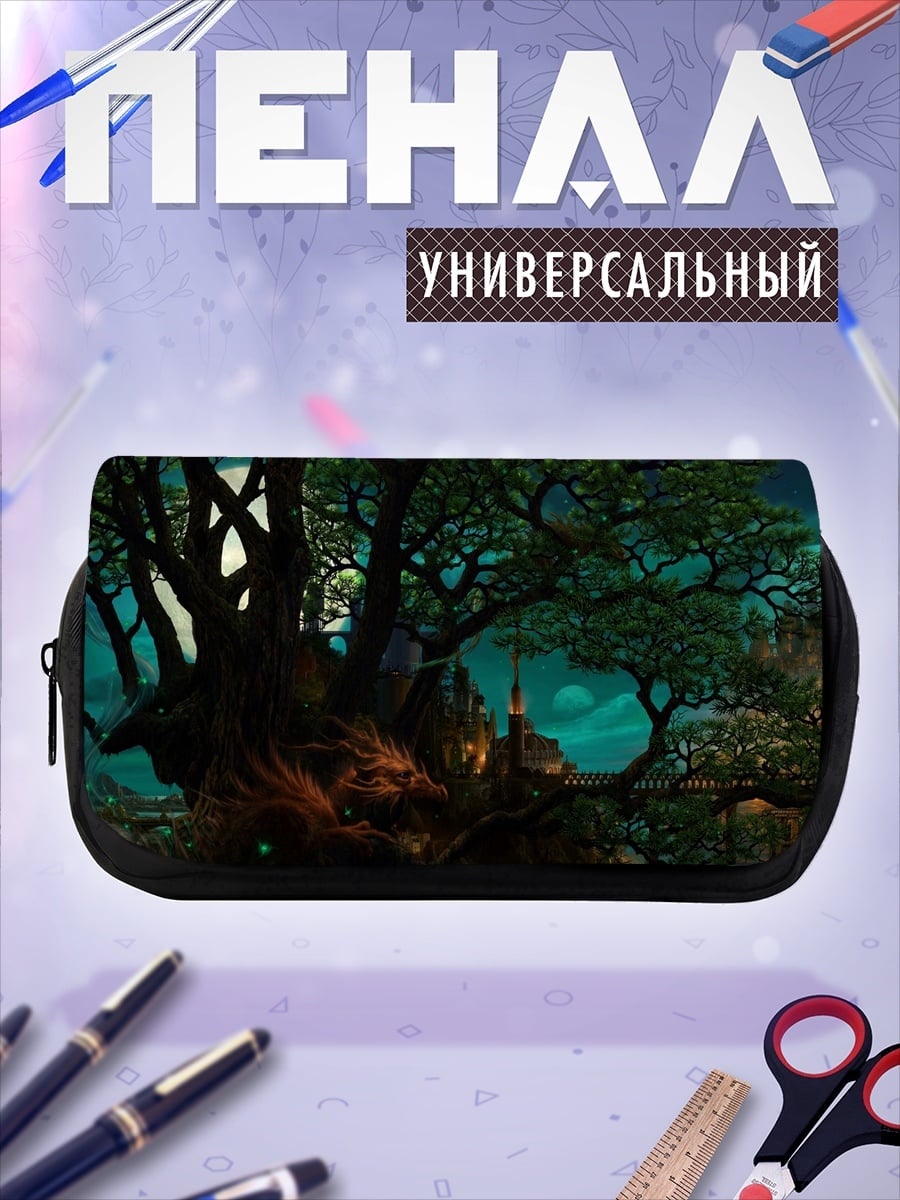 Пенал-косметичка волшебный лес