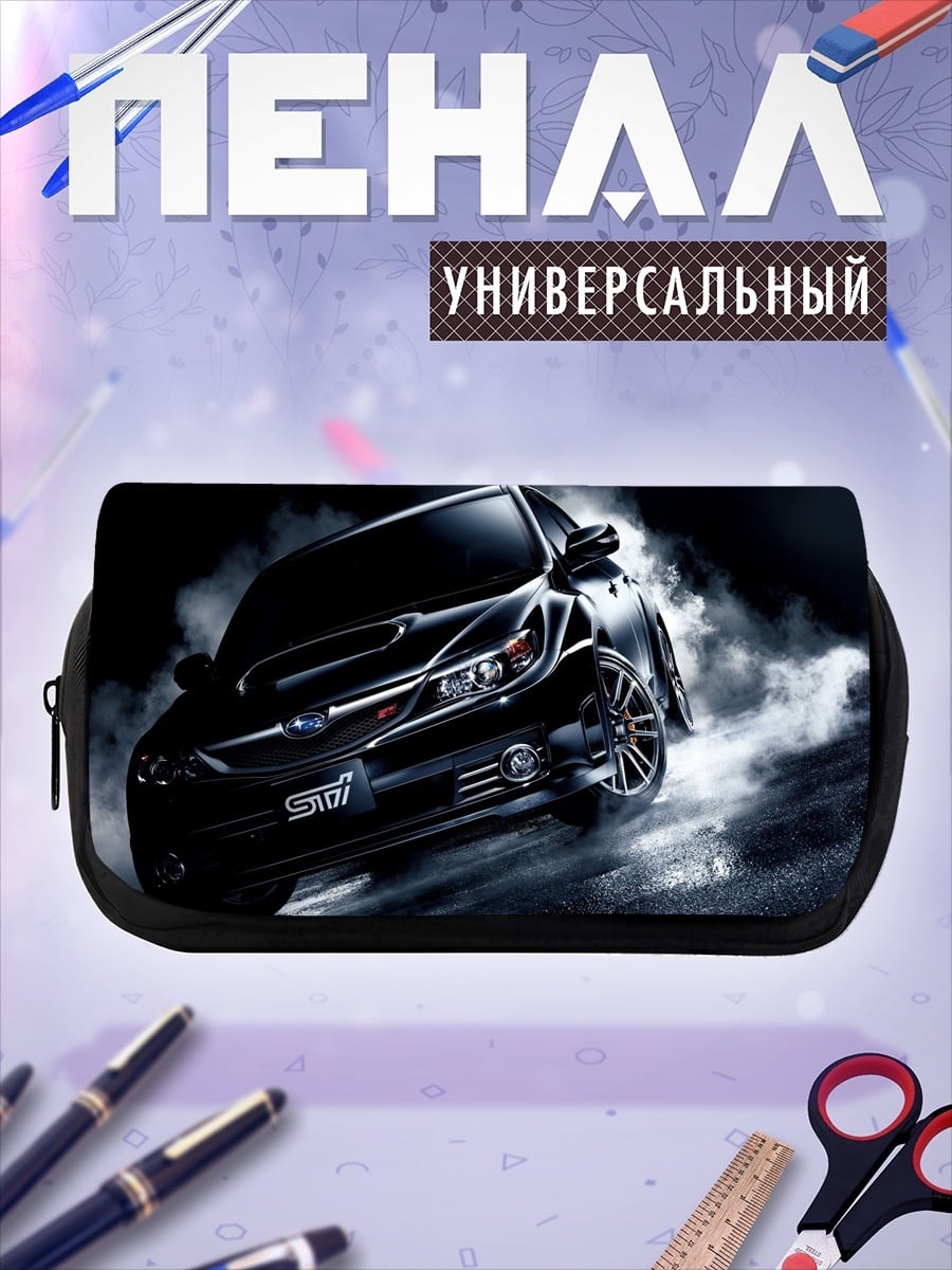 Пенал-косметичка черный Subaru