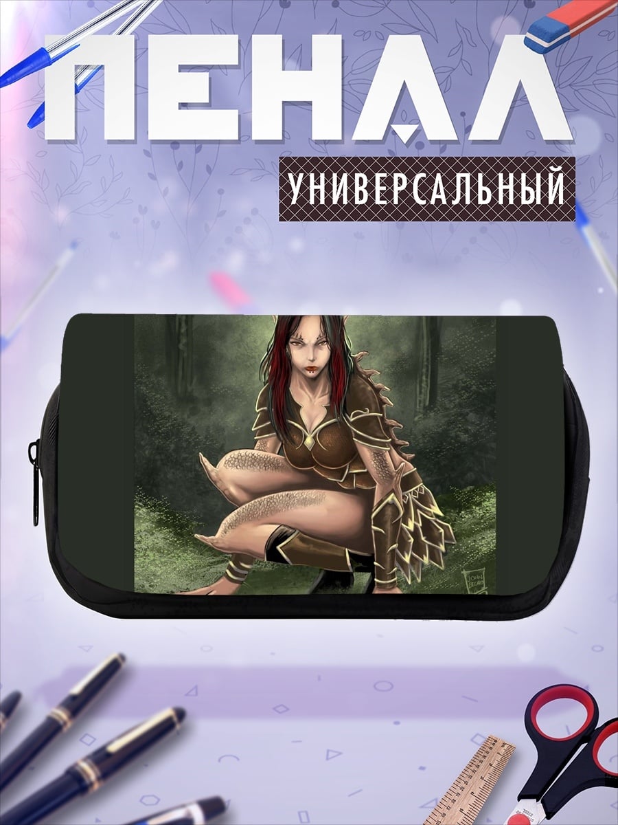 Пенал-косметичка Девушка в лесу