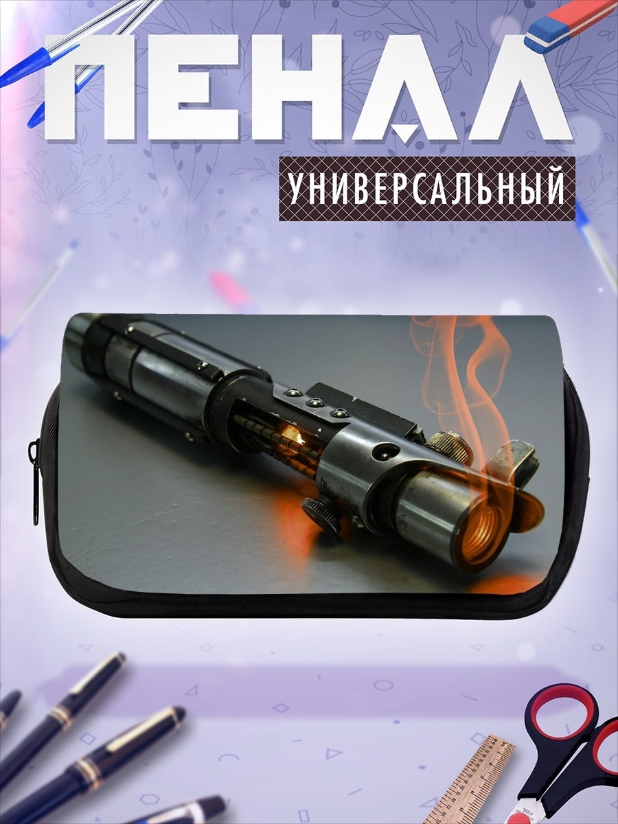 Пенал-косметичка Зимний дом у озера