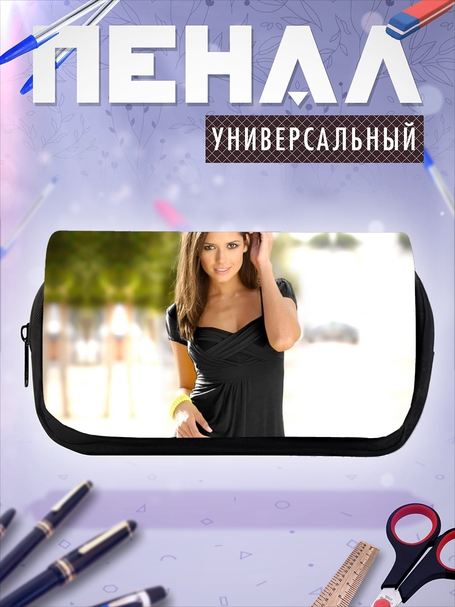 Пенал-косметичка Девушка в черном
