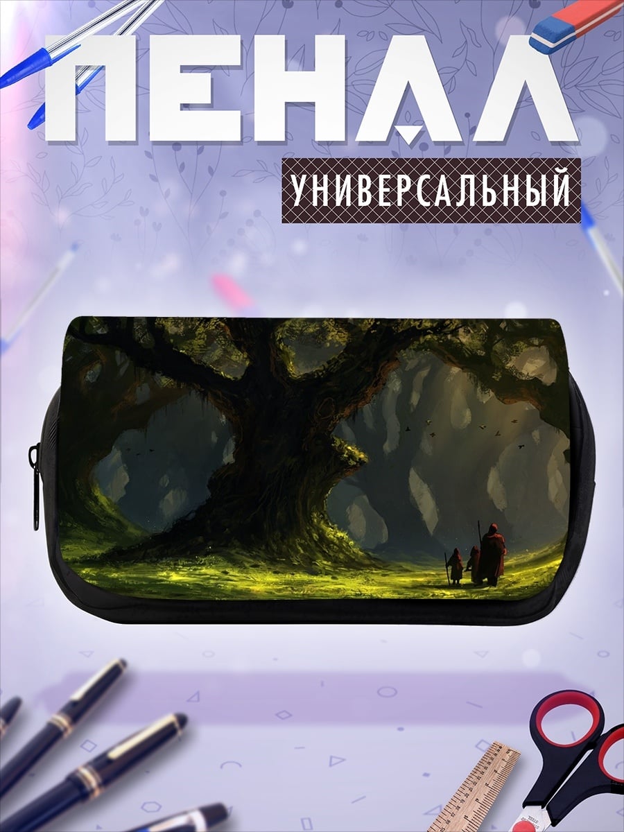 Пенал-косметичка Древнее дерево в лесу